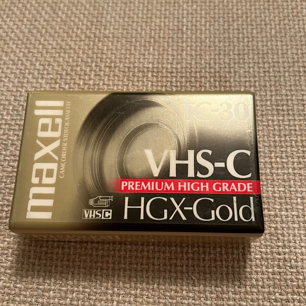 Maxwell TC-30 VHS-C HGX-Gold Tape